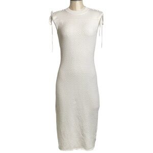 New York & Company | Dresses | New York Company High Neck Sweater Bodycon  Dress In Ivory Size Medium | Poshmark